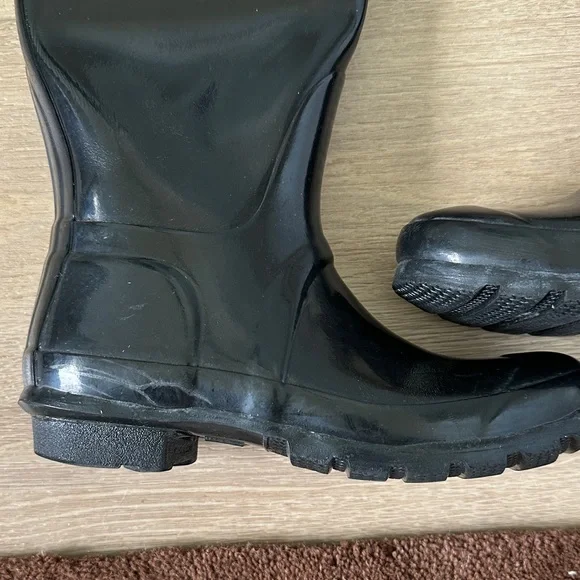 Hunter Glossy Black Rain Boots - Picture 2 of 10